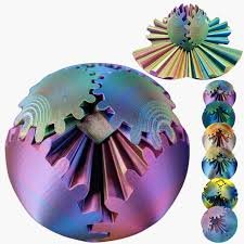 Puzzle Sphérique Engrenage « Monde Multicolore »